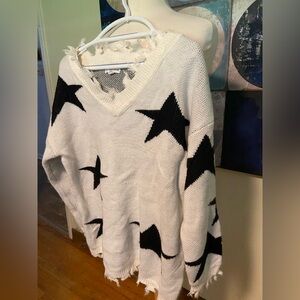 Macaron brand distressed sweater